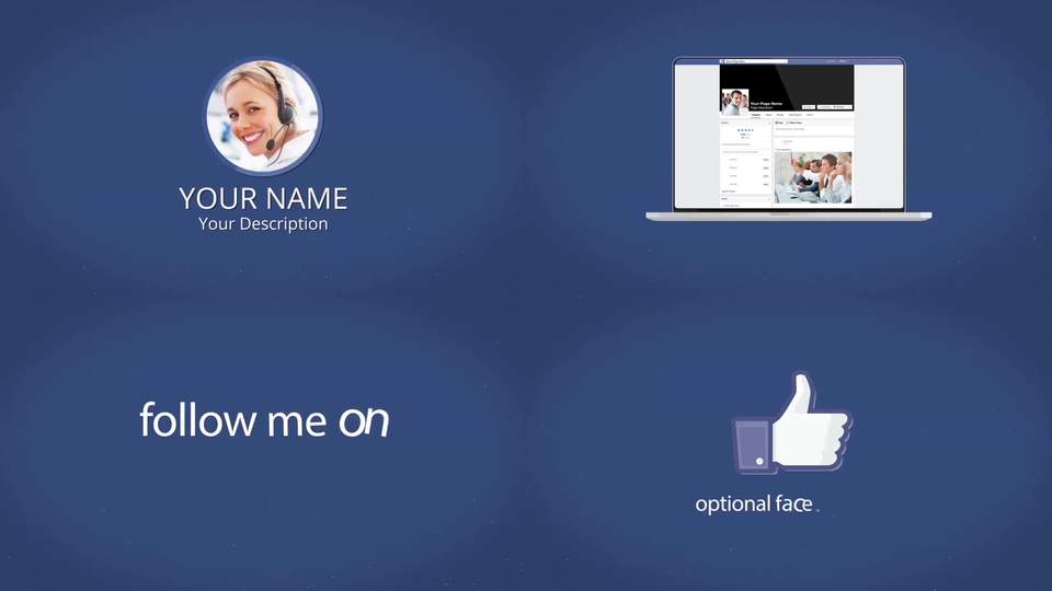 facebook multi devices presentation - after effects template after facebook multi devices presentation - after effects template after, Powerpoint templates